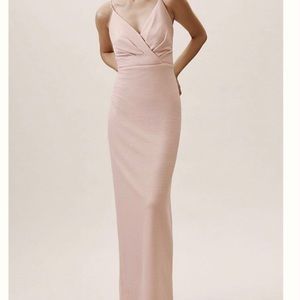 Blush Adrianna Papell Metallic Knit Dress